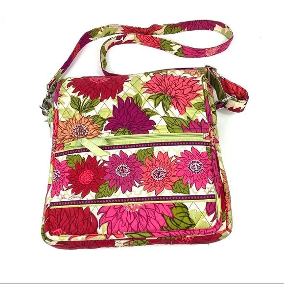 Vera Bradley Handbags - Vera Bradley Hello Dahlia lg hipster messenger bag